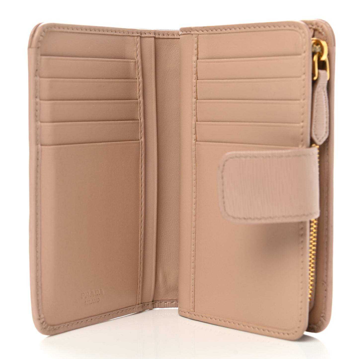 Vitello Move Metal Zip Around Wallet Cammeo