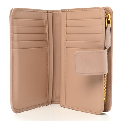 Prada Vitello Move Metal Zip Around Wallet Cammeo 5 of 10