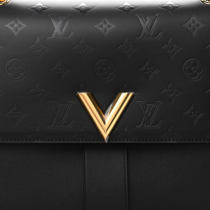 Louis Vuitton Calfskin Monogram Very One Handle Black 7 of 10