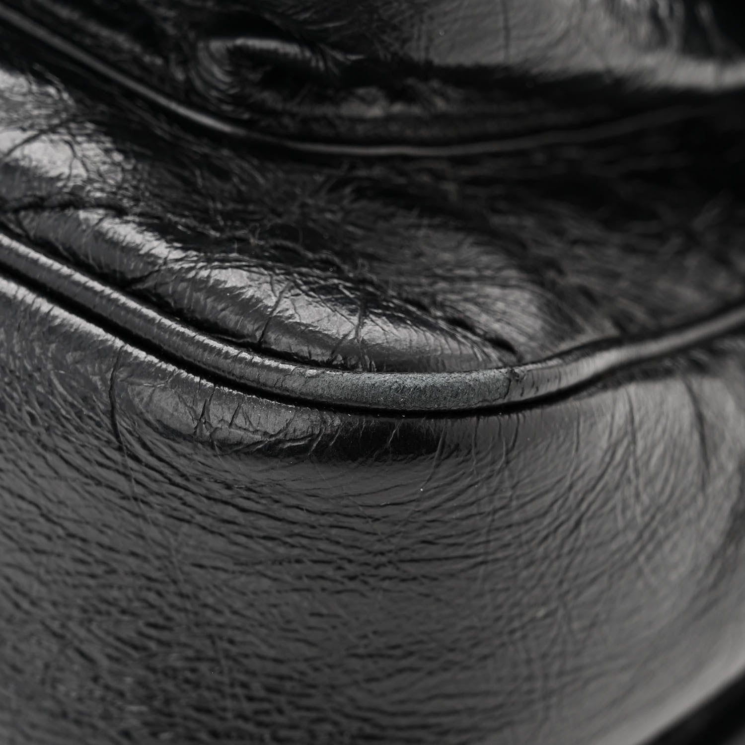 Saint Laurent Crinkled Calfskin Matelasse Monogram Medium Niki Chain Satchel Black 11 of 11