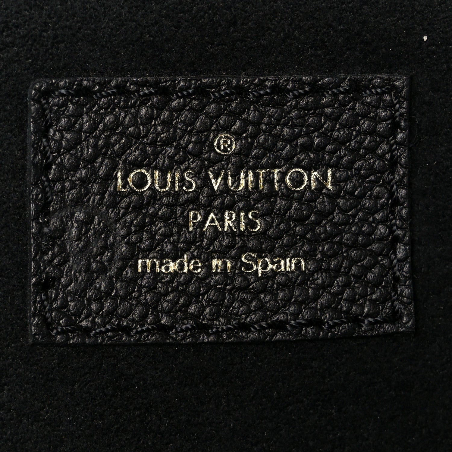 Louis Vuitton Empreinte Monogram Giant Petit Palais Black Beige 6 of 9