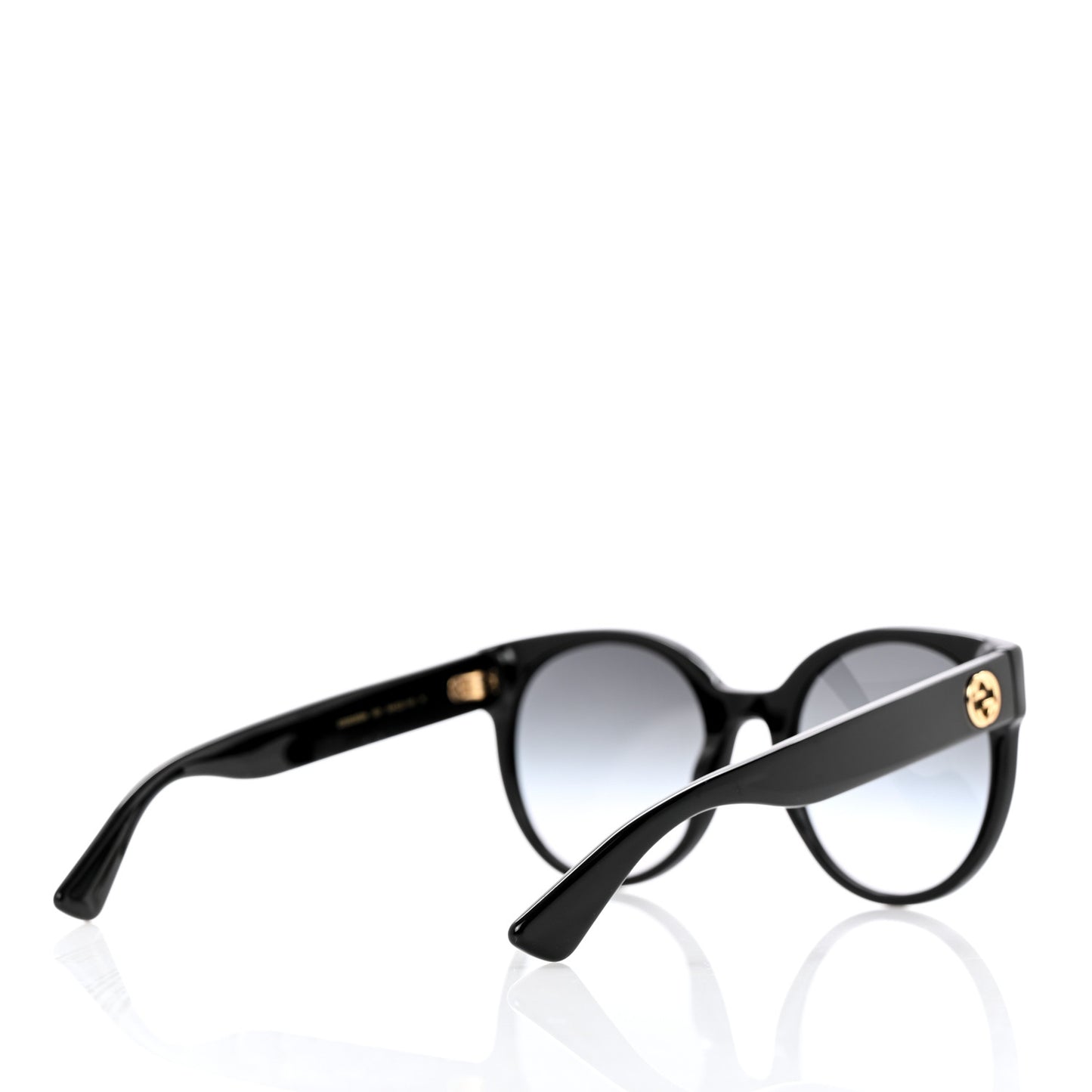 Acetate Round Sunglasses GG 0035S Black