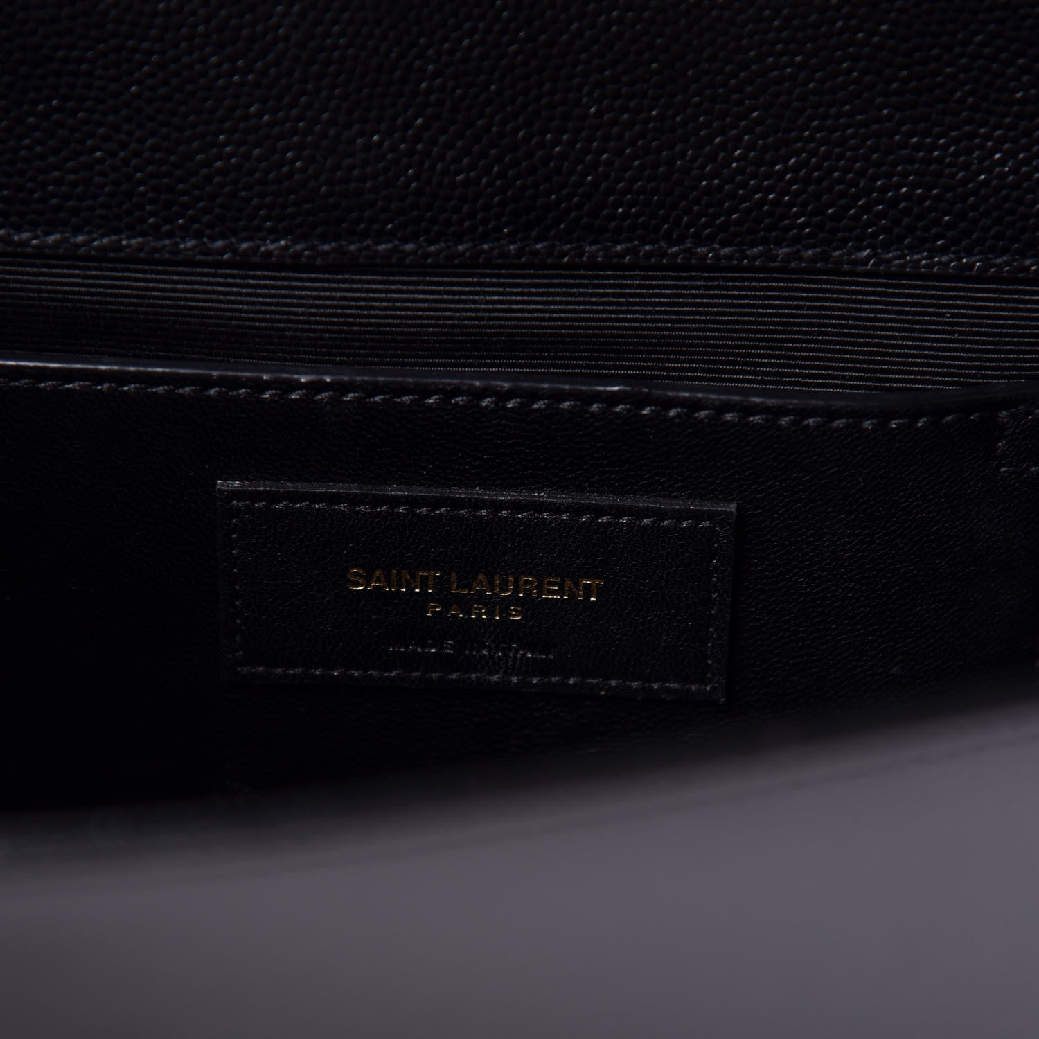 Saint Laurent Grain De Poudre Classic Monogram Kate Clutch Black 7 of 7