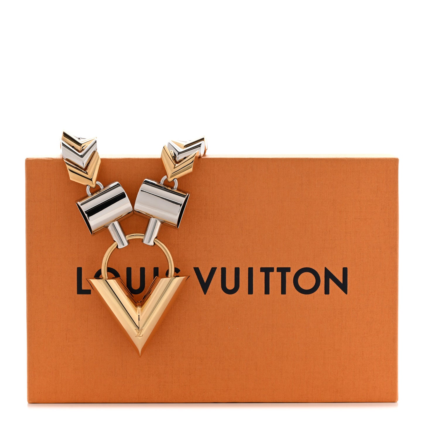 Metal Essential V Chain Choker Necklace Gold Silver