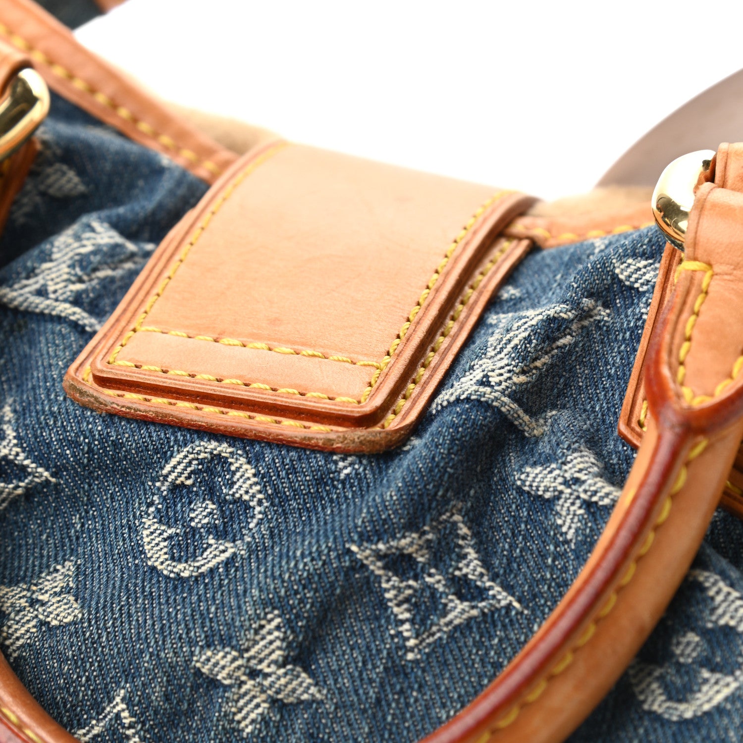 Louis Vuitton Monogram Denim Pleaty Blue 13 of 15