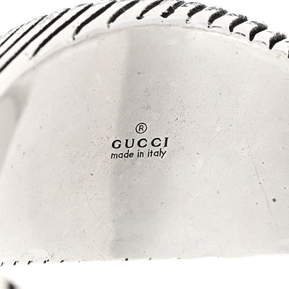 Gucci Sterling Silver GG Marmont Signet Ring 65 11.25 4 of 6