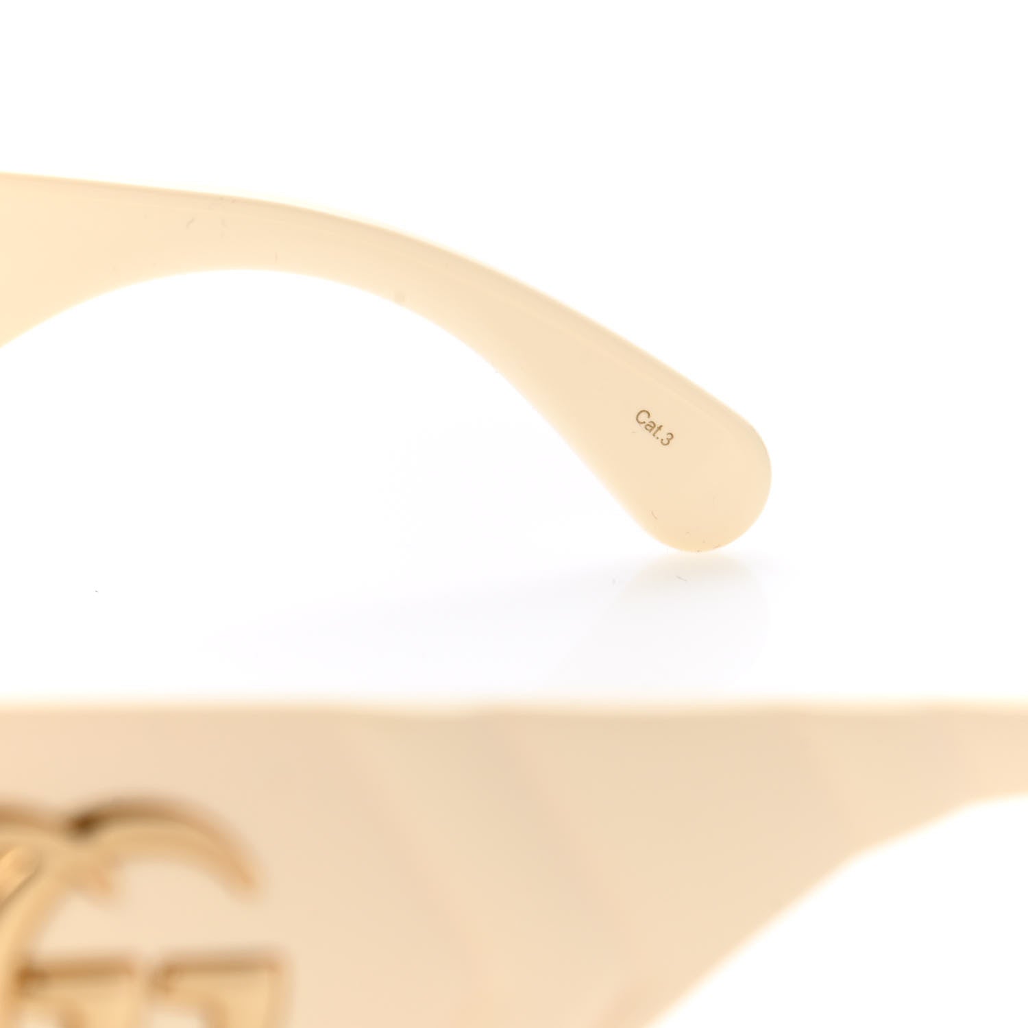 Gucci Acetate Frame GG Marmont Logo Sunglasses GG0810S Ivory 7 of 9