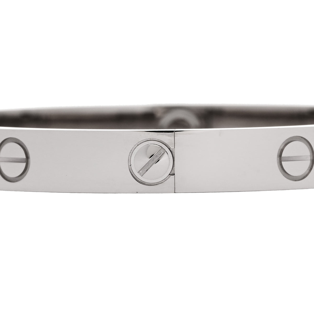 Cartier 18K White Gold LOVE Bracelet 17 5 of 9