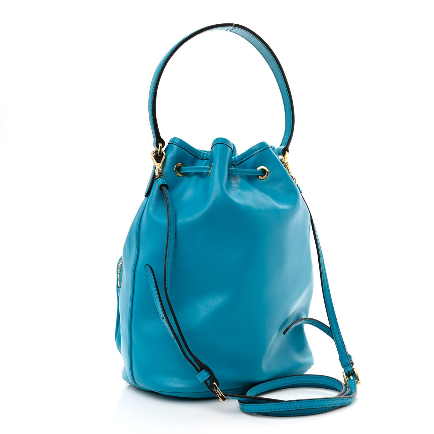 Light Calf Mini Bucket Crossbody Bag Voyage
