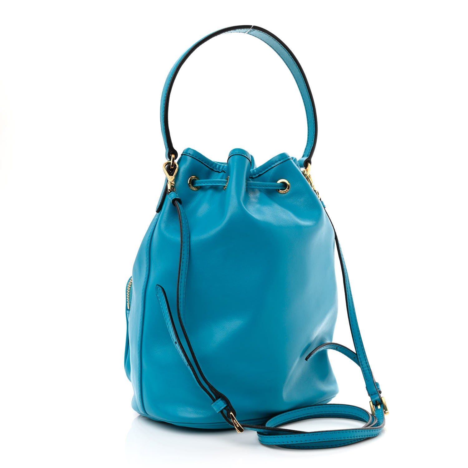 Prada Light Calf Mini Bucket Crossbody Bag Voyage 3 of 11