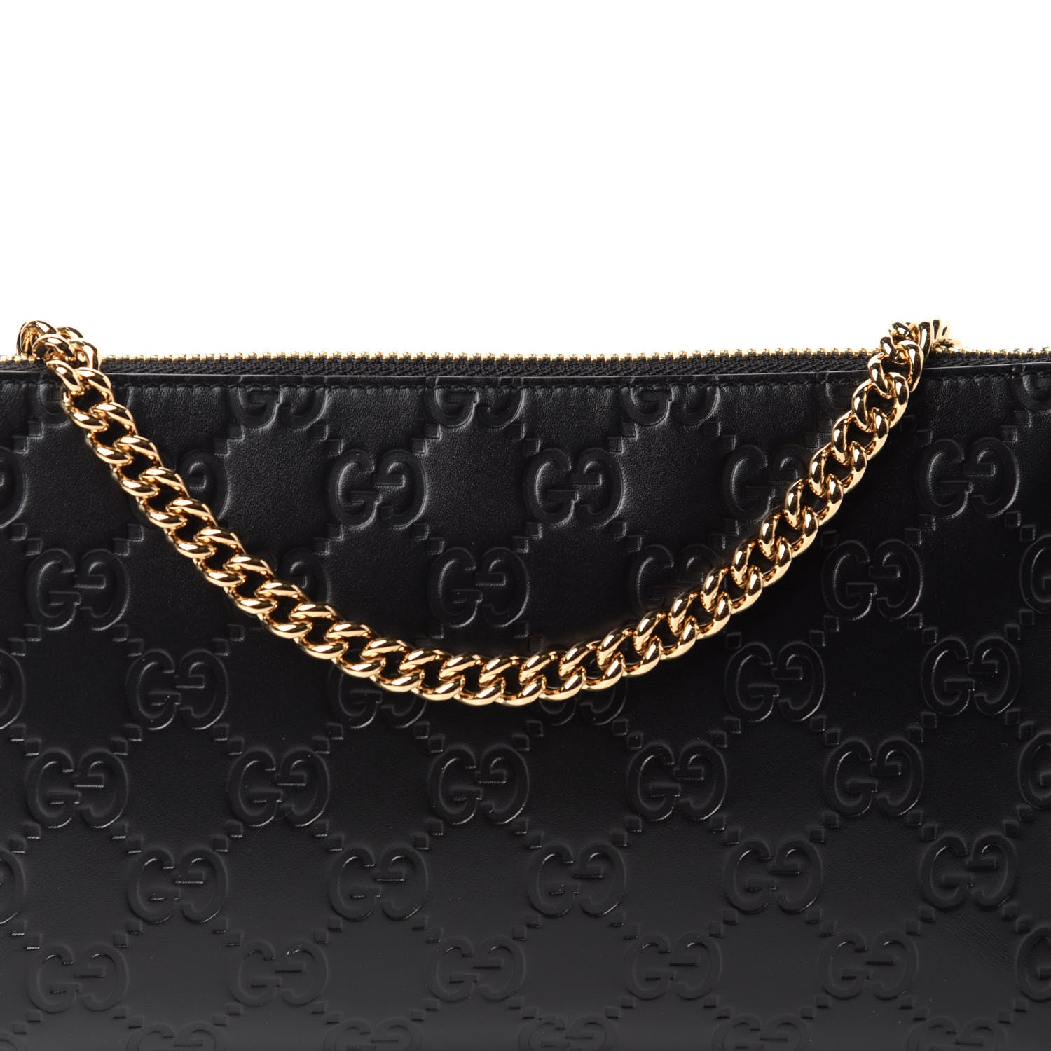 Gucci Guccissima Signature Wrist Wallet Black 10 of 11