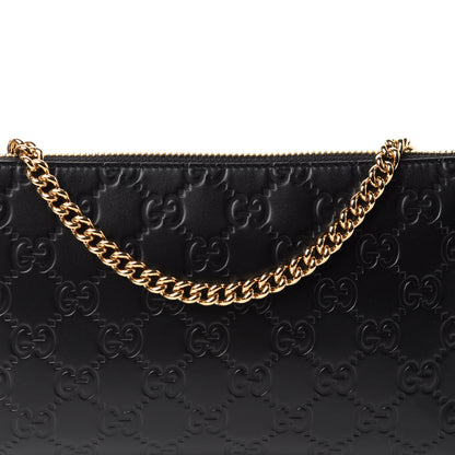 Gucci Guccissima Signature Wrist Wallet Black 10 of 11