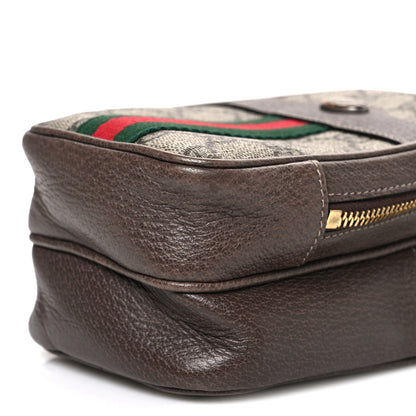Gucci GG Supreme Monogram Web Mini Ophidia Double Zip Crossbody Bag Beige New Acero 10 of 10