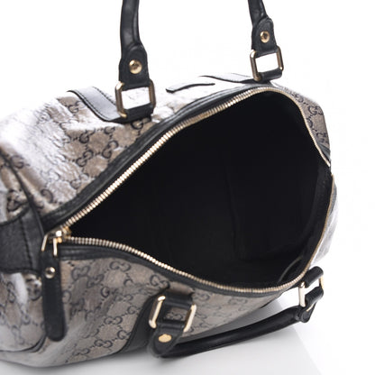 Gucci Crystal Monogram Medium Joy Boston Black 5 of 11