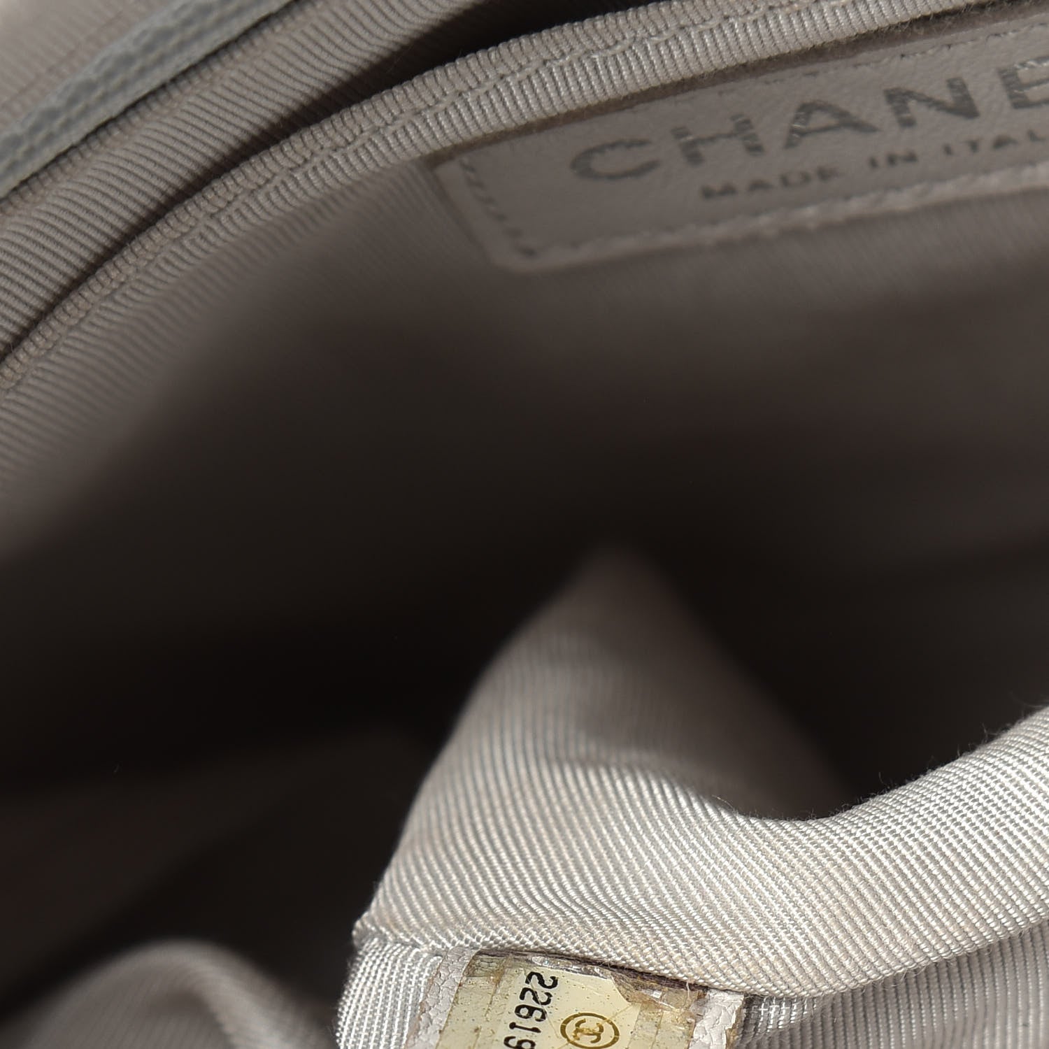 Chanel Metallic Calfskin Chevron Quilted Urban Spirit Backpack Silver 6 of 14