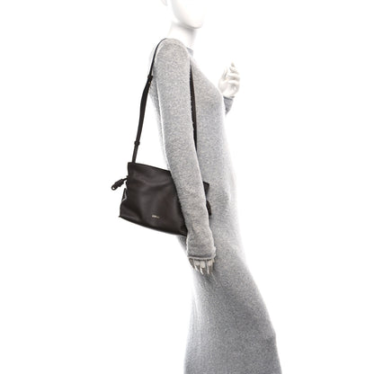 Loewe Calfskin Mini Flamenco Knot Clutch Chocolate 2 of 9