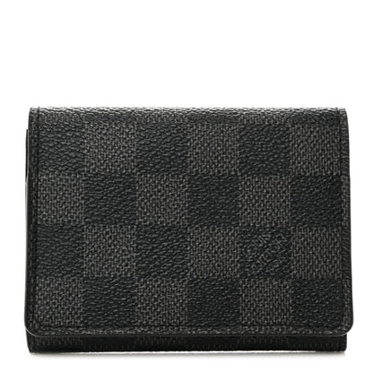 Louis Vuitton LOUIS VUITTON Damier Graphite Envelope Business Card Holder 1 of 8