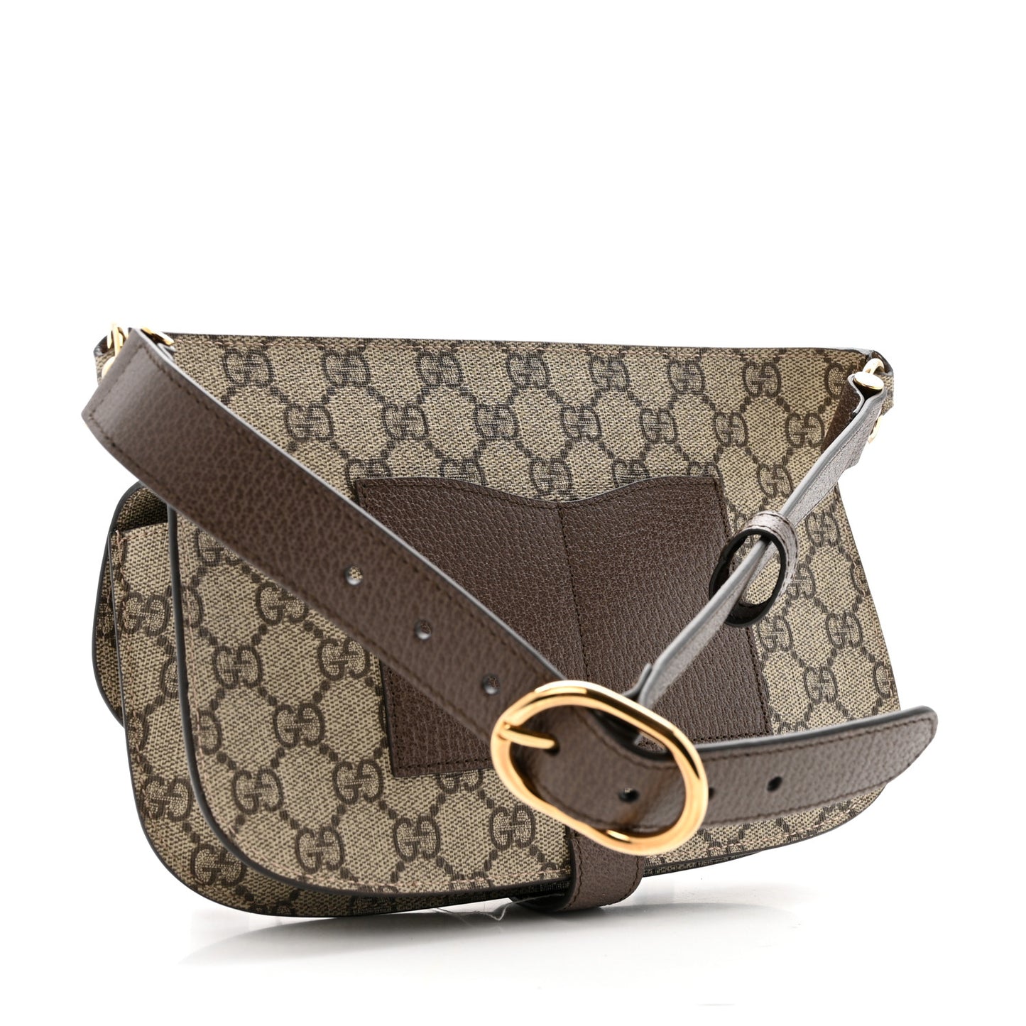 GG Supreme Monogram Textured Dollar Calfskin Blondie Belt Bag Beige Ebony New Acero