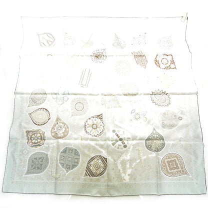 Hermes Silk L Arbre De Vie Scarf 90 Grey 2 of 6