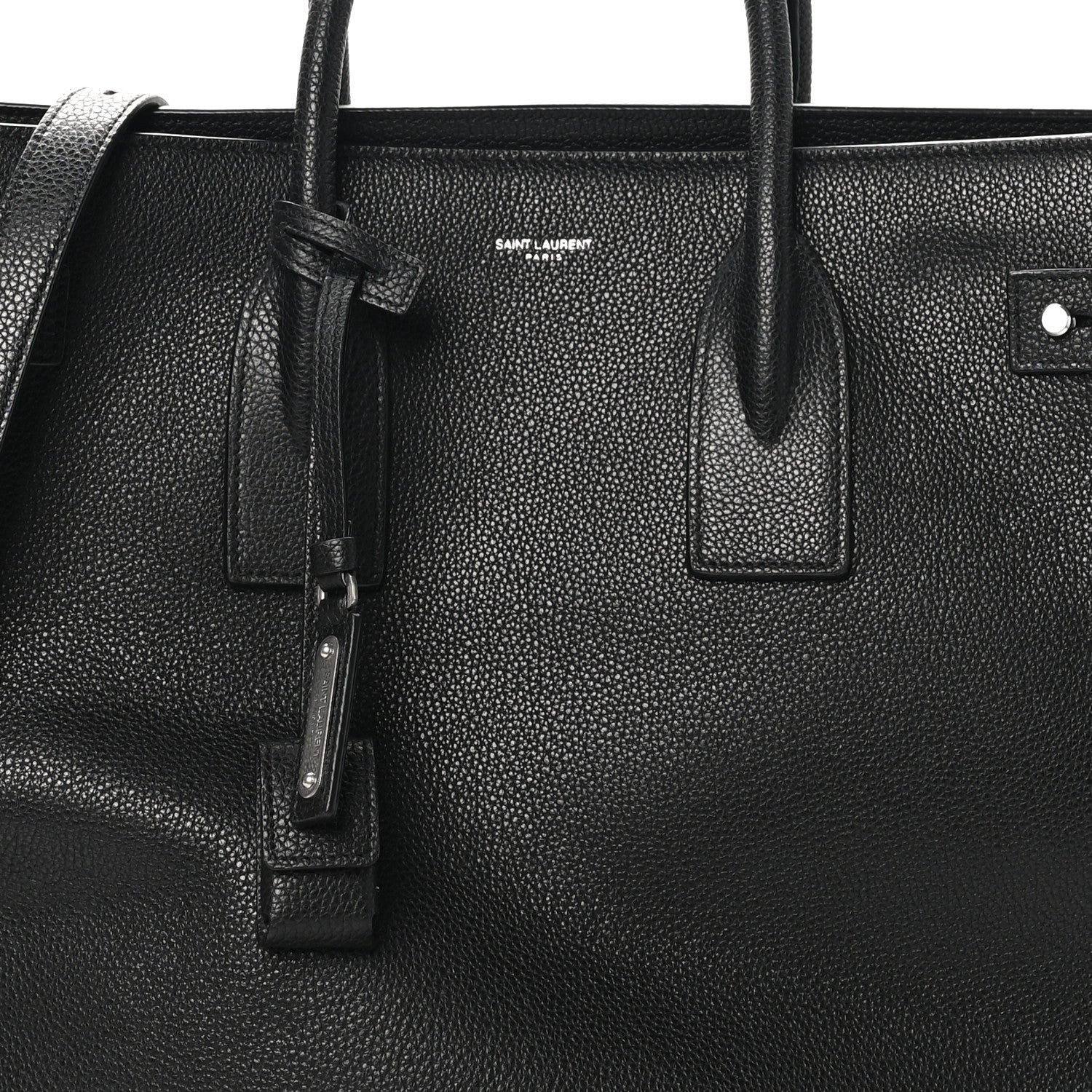Saint Laurent Grained Calfskin Large Souple Sac De Jour Black 8 of 10