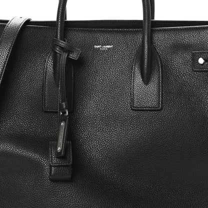 Saint Laurent Grained Calfskin Large Souple Sac De Jour Black 8 of 10