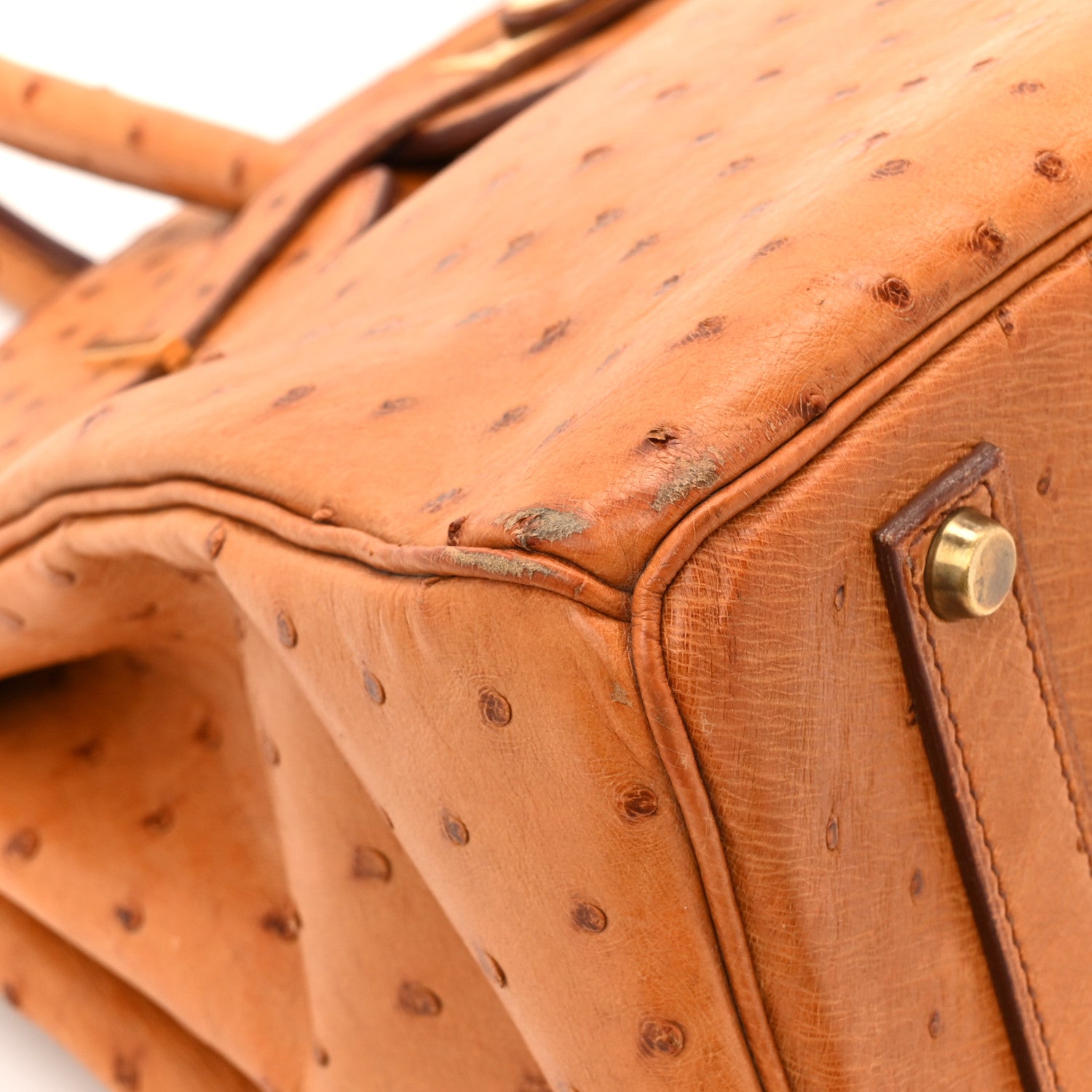 Hermes Ostrich Birkin 35 Gold 18 of 23
