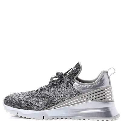 Louis Vuitton Technical Knit V.N.R Sneakers 7.5 Silver 1 of 10