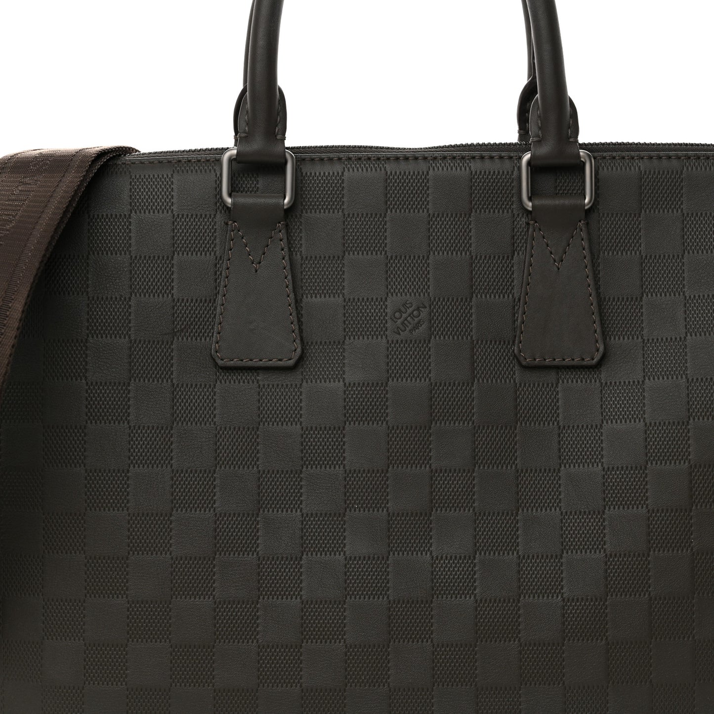 Damier Infini Porte-Documents Jour Granit