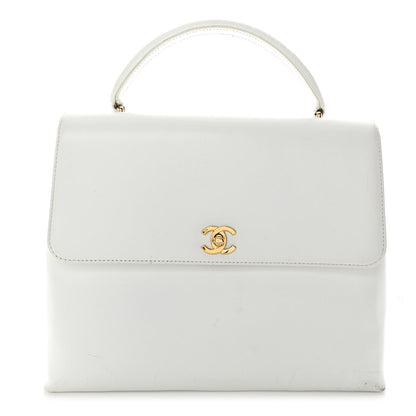 Chanel Caviar Jumbo Kelly Flap White 1 of 13