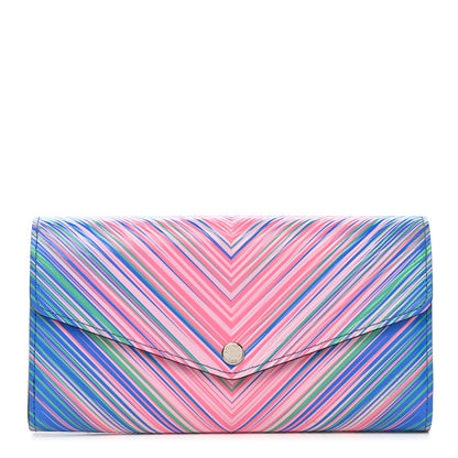 Louis Vuitton Epi Tropical Sarah Wallet Blue Rose 1 of 6