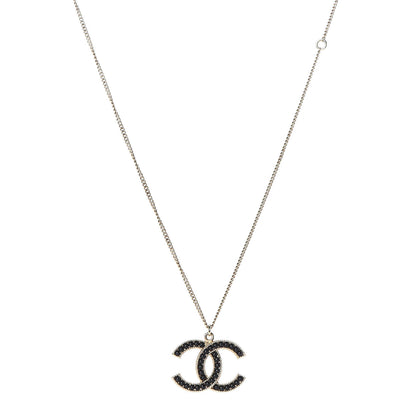 Chanel Enamel Beaded CC Necklace Gold Black 1 of 4