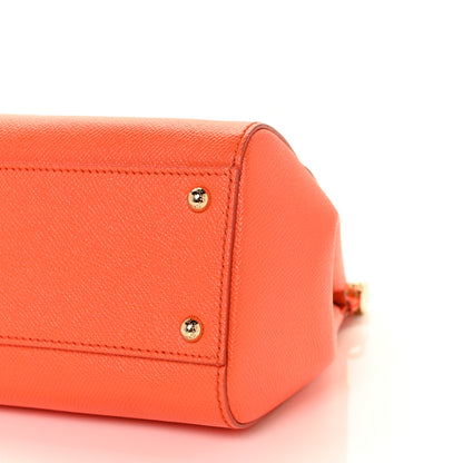 Dolce & Gabbana Dauphine Small Miss Sicily Satchel Orange 7 of 7