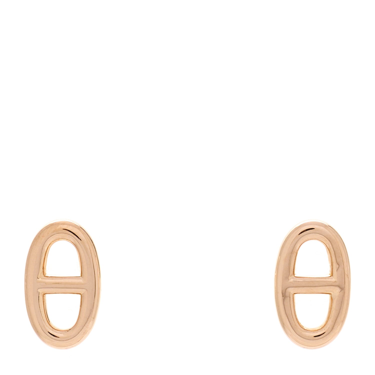 Hermes 18K Rose Gold TPM Farandole Stud Earrings 1 of 4
