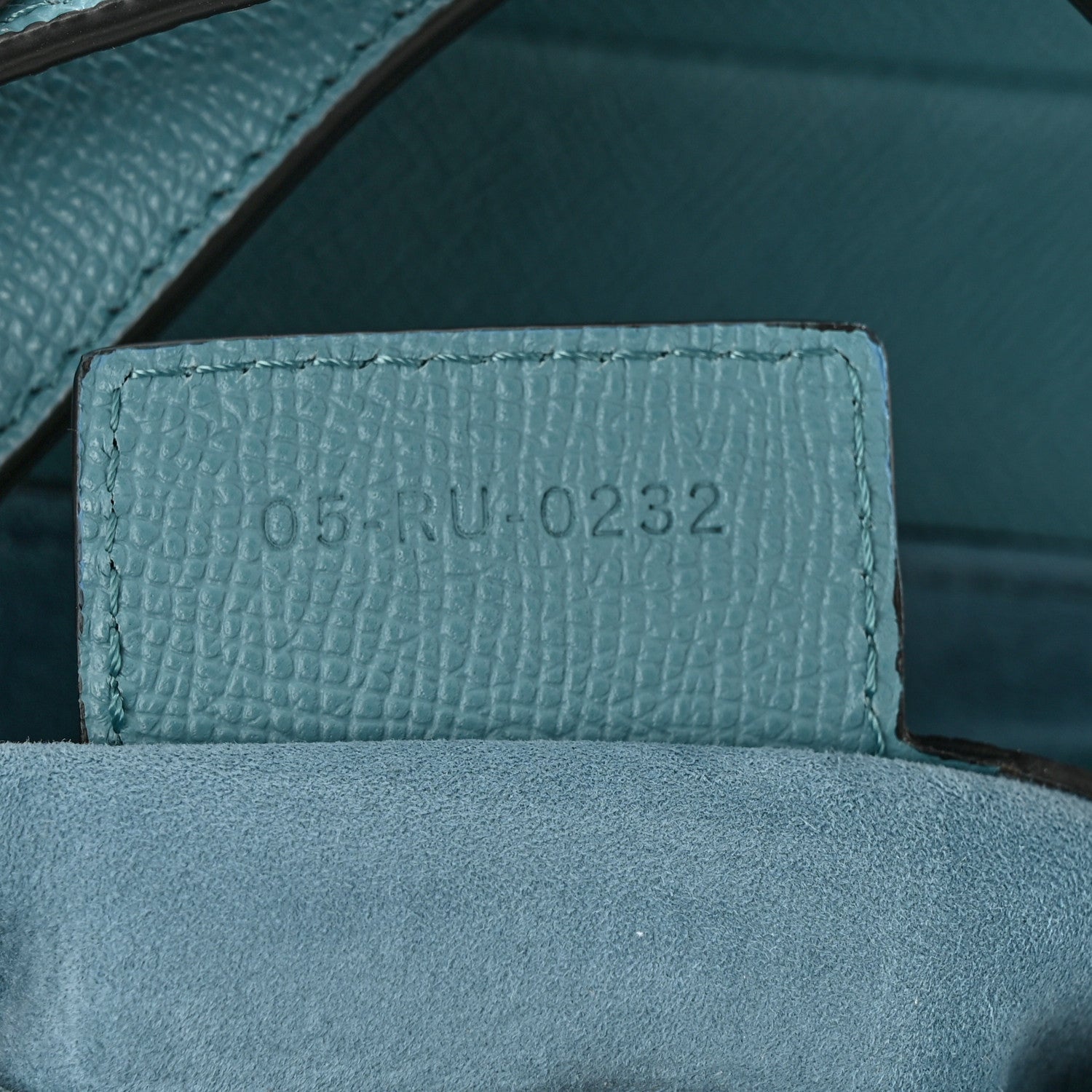 Christian Dior Grained Calfskin Saddle Bag Azure Blue 7 of 10