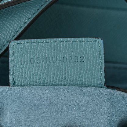 Christian Dior Grained Calfskin Saddle Bag Azure Blue 7 of 10