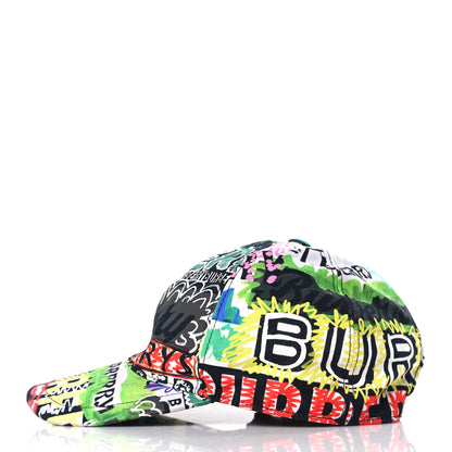 Burberry Cotton Graffiti Print Archive Logo Baseball Cap M/L Multicolor 3 of 7
