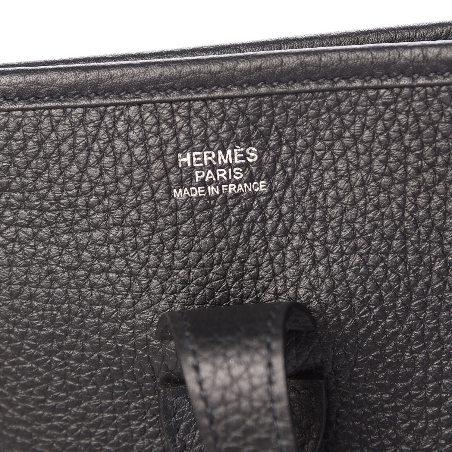 Hermes Taurillon Clemence Evelyne III PM Black 6 of 9