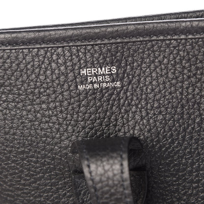 Hermes Taurillon Clemence Evelyne III PM Black 6 of 9