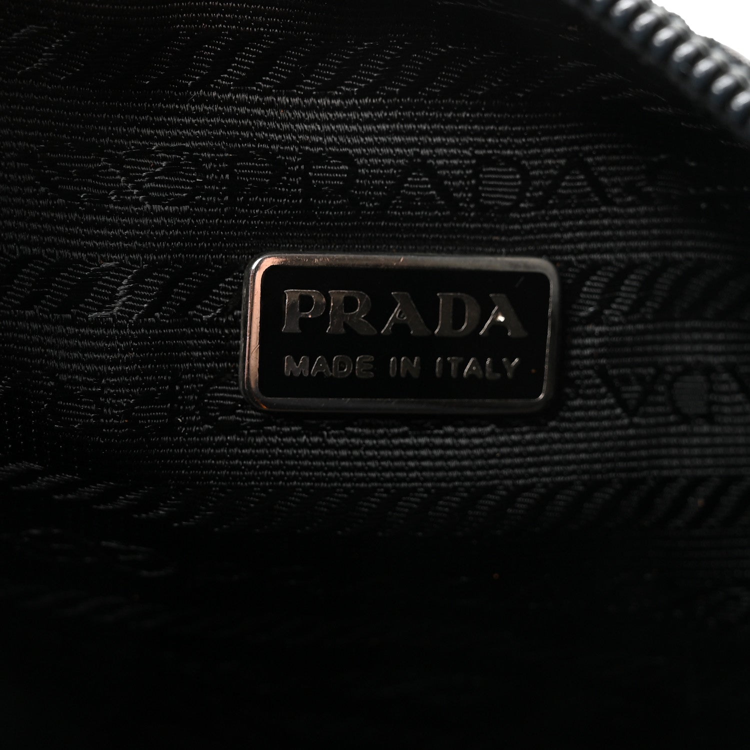 Prada Tessuto Nylon Quilted Necessaire Pouch Black 6 of 6