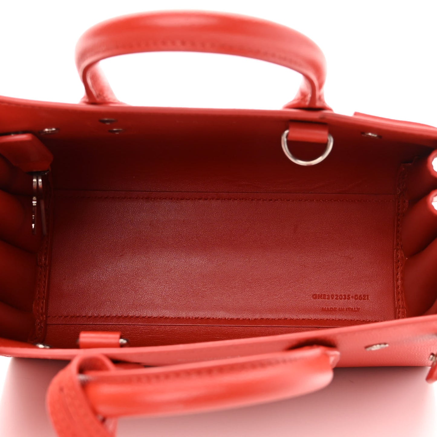 Grained Calfskin Nano Sac De Jour Lipstick Red