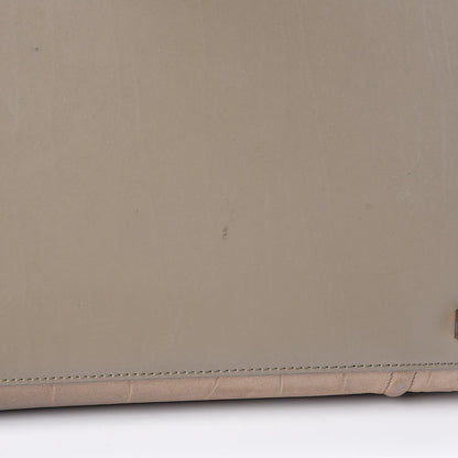 Celine Crocodile Embossed Nubuck Medium Phantom Luggage Beige 12 of 15