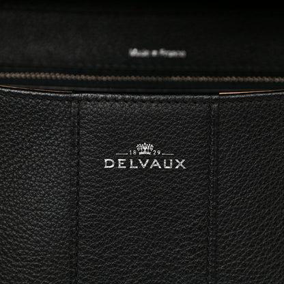 Delvaux Grained Calfskin MM Brillant Satchel Black 6 of 11