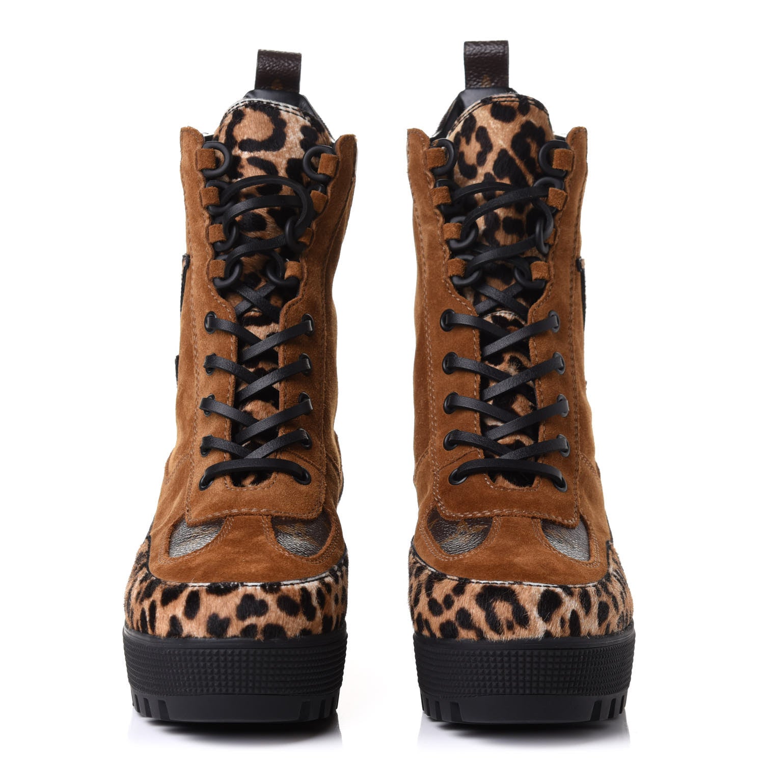 Louis Vuitton Suede Calfskin Monogram Laureate Platform Desert Boots 38 Cognac 3 of 22
