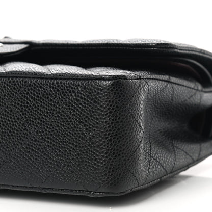 Chanel Caviar Quilted Medium Double Flap Black 10 of 11