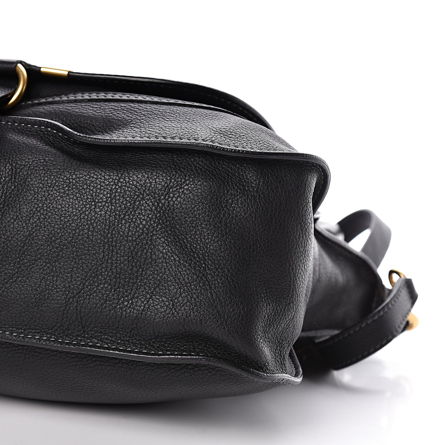 Calfskin Medium Marcie Satchel Black