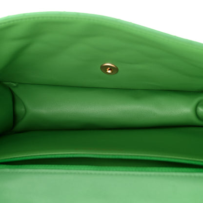 Chanel Caviar Quilted Large Sweet Classic Flap Green 5 of 10
