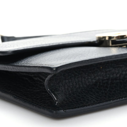 Gucci Dollar Calfskin Interlocking G Chain Wallet Black 7 of 8