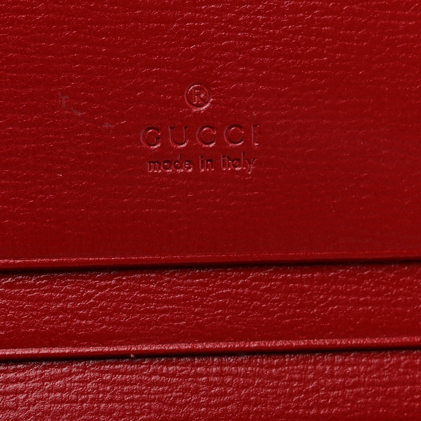 GG Supreme Monogram Azalea Calfskin Horsebit 1955 Card Case Wallet Beige Ebony New Cherry Red