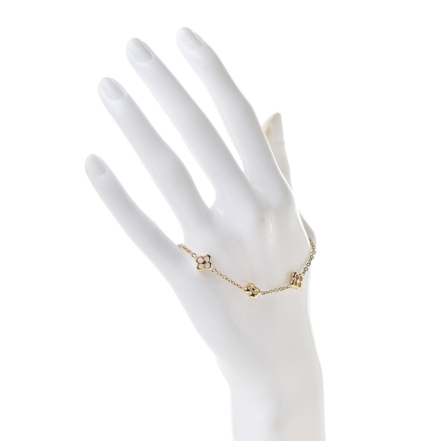 Brass Flower Full Bracelet Gold