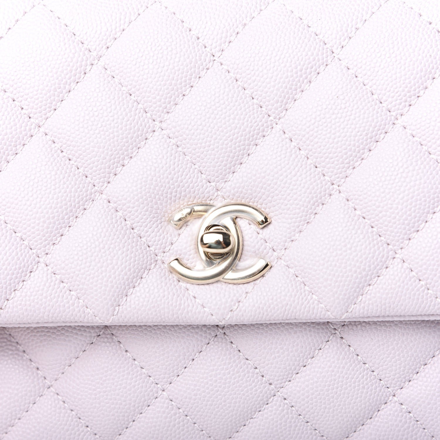 Chanel Caviar Quilted Mini Coco Handle Flap Lilas Lilac 9 of 9
